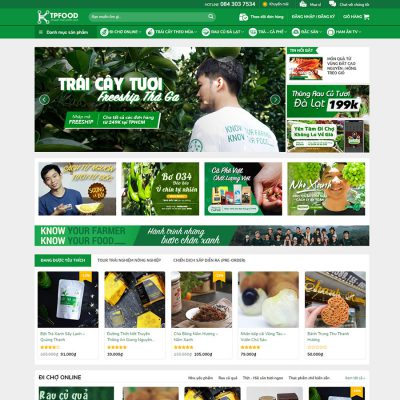 Theme wordpress thực phẩm 05