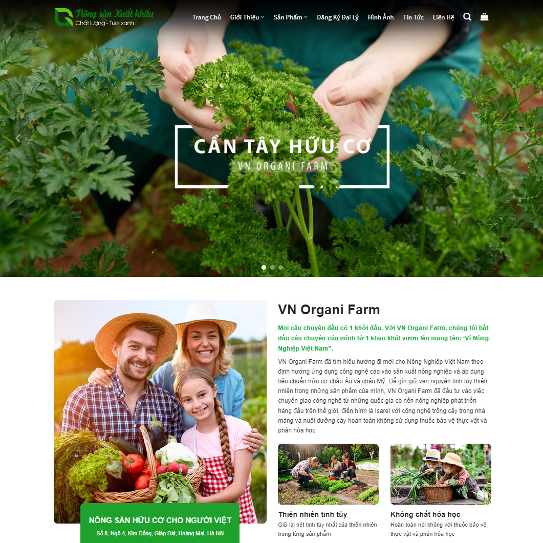 Theme wordpress nông sản 02