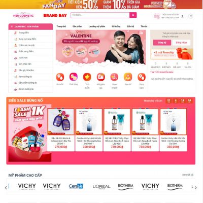 Theme wordpress mỹ phẩm 23
