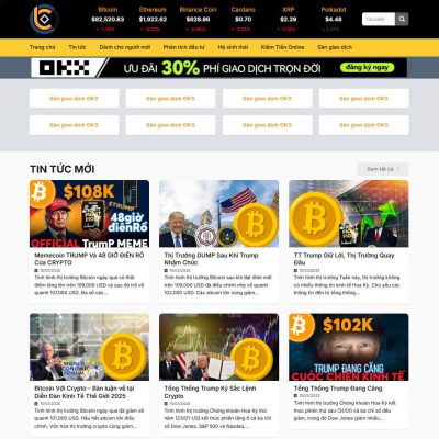 Theme wordpress tin tức blockchain, crypto, coin 03