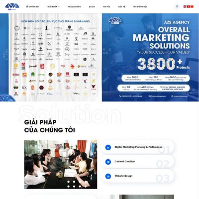 Theme wordpress công ty marketing, agency digital, thiết kế web