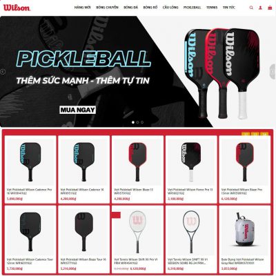 Theme wordpress bán vợt, phụ kiện pickeball